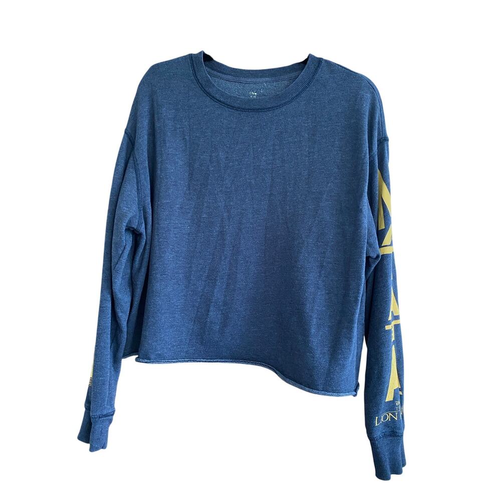 Lion King Hakuna Matata Long Sleeve Crop Top Size Large